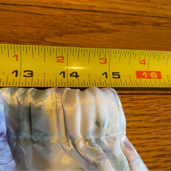 Aria womens pajama set size medium 12 14 white floral flannel lining button - Picture 10 of 14